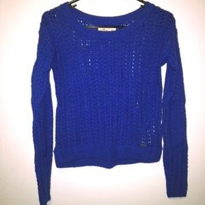 Hollister open knit sweater xs